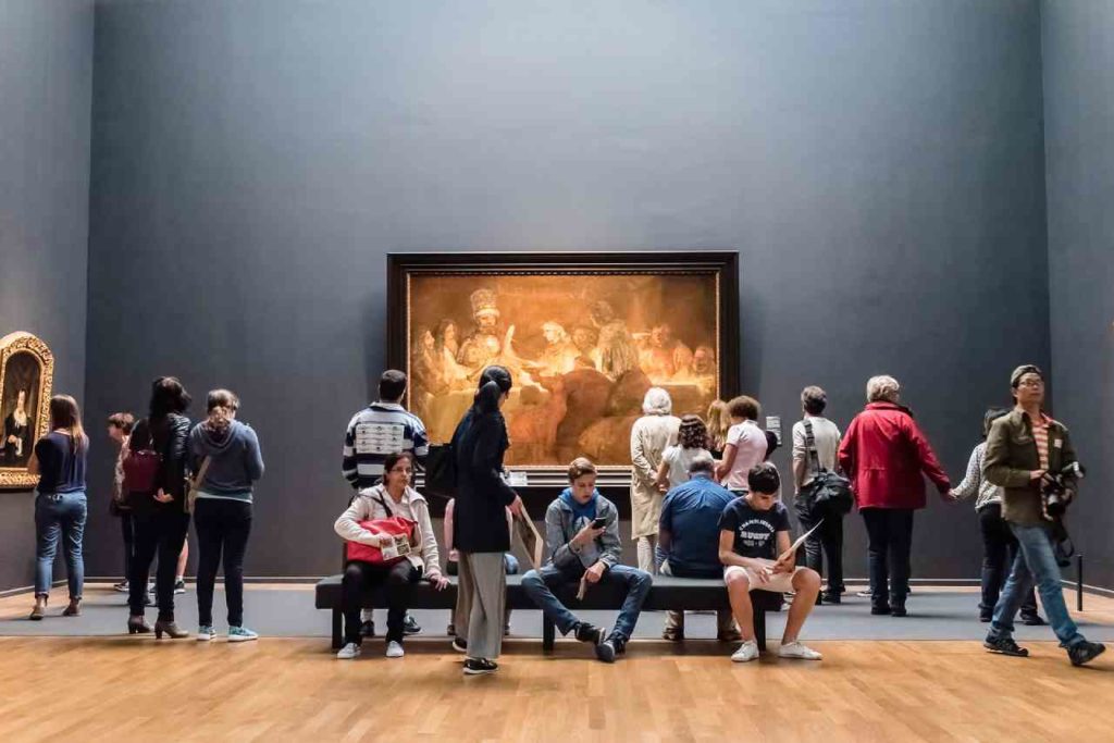 Temps d'attente au Rijksmuseum à Amsterdam